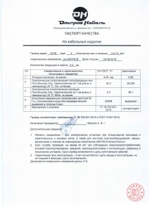 ПУГВ 1х0,75 черный